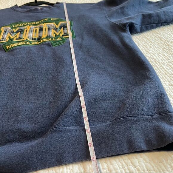 ✨ Vintage Jansport University of Missouri Rolla Mom Blue Sweatshirt Large - Picture 10 of 10